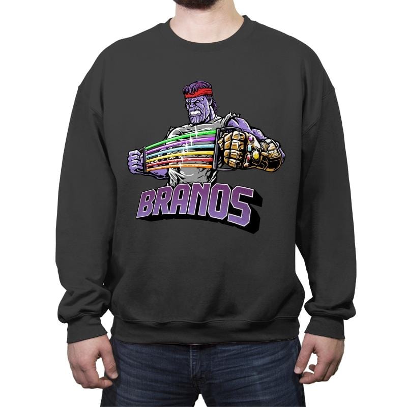 Branos - Crew Neck Sweatshirt Crew Neck Sweatshirt RIPT Apparel Small / Charcoal