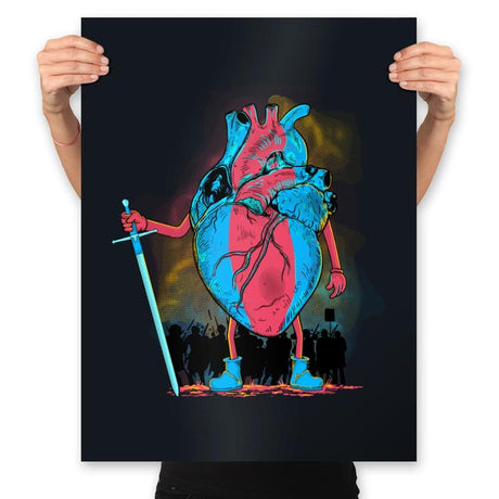 Brave Heart - Prints Posters RIPT Apparel 18x24 / Black