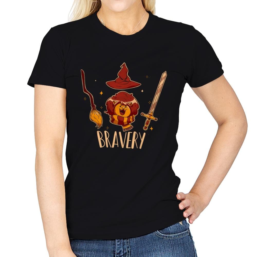 Bravery - Womens T-Shirts RIPT Apparel Small / Black