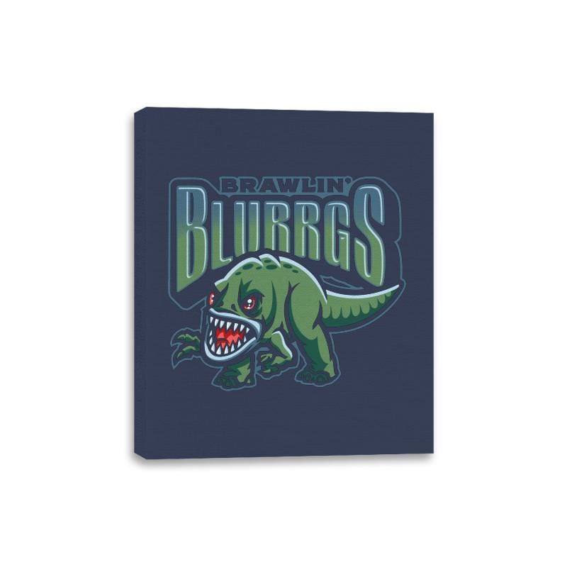 Brawlin' Blurrgs - Canvas Wraps Canvas Wraps RIPT Apparel 8x10 / Navy