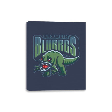 Brawlin' Blurrgs - Canvas Wraps Canvas Wraps RIPT Apparel 8x10 / Navy