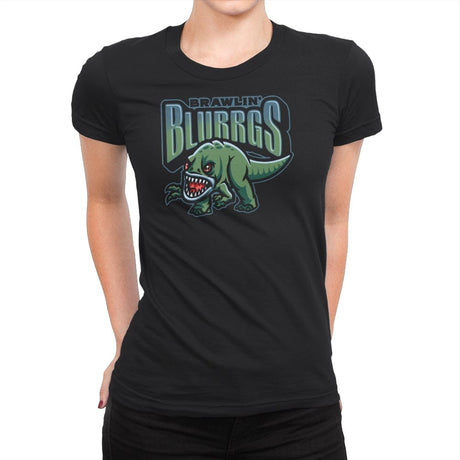 Brawlin' Blurrgs - Womens Premium T-Shirts RIPT Apparel Small / Black