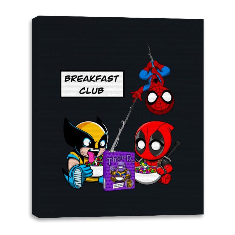 Breakfast Club - Canvas Wraps Canvas Wraps RIPT Apparel 16x20 / Black