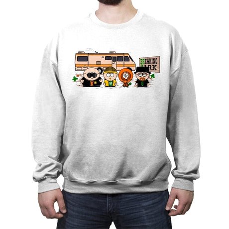 Breaking Park - Crew Neck Sweatshirt Crew Neck Sweatshirt RIPT Apparel Small / White