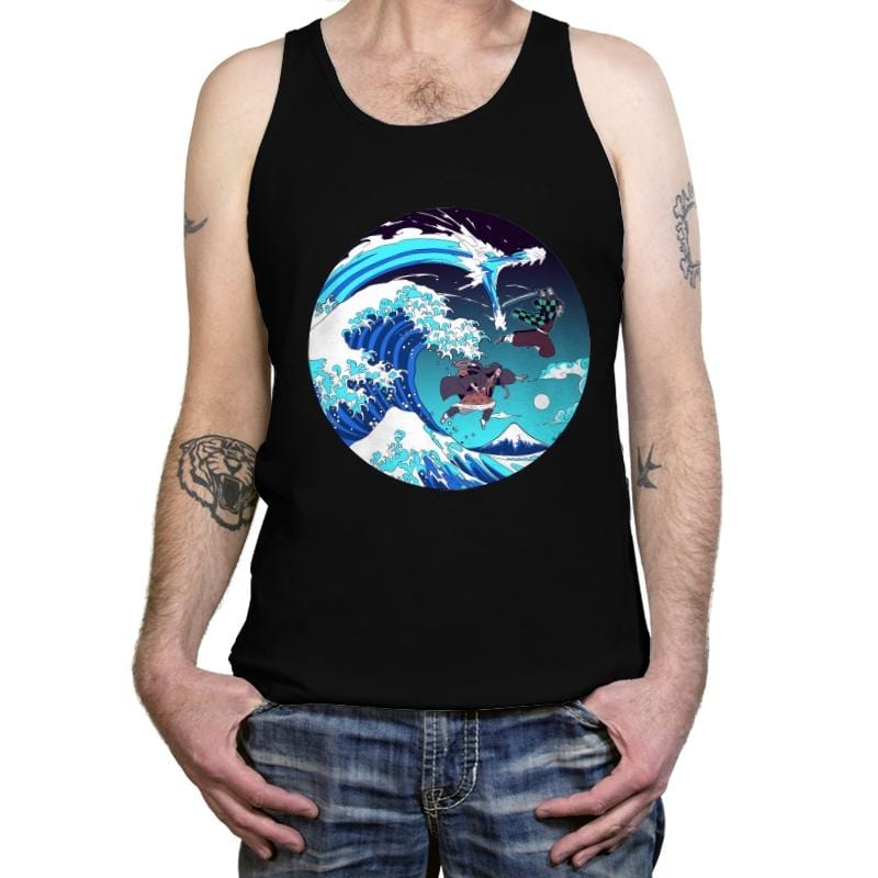 Breath of the Great Wave - Tanktop Tanktop RIPT Apparel X-Small / Black