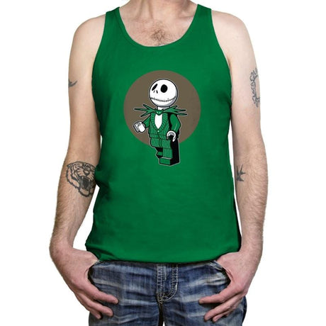 Brick Skellington Exclusive - Brick Tees - Tanktop Tanktop RIPT Apparel X-Small / Kelly