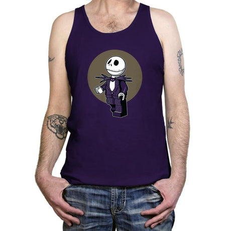 Brick Skellington Exclusive - Brick Tees - Tanktop Tanktop RIPT Apparel X-Small / Team Purple