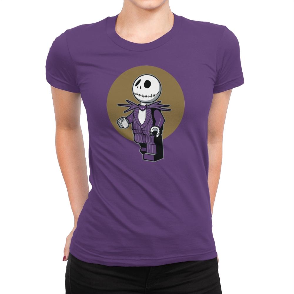 Brick Skellington Exclusive - Brick Tees - Womens Premium T-Shirts RIPT Apparel Small / Purple Rush