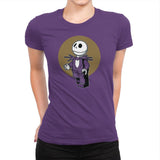 Brick Skellington Exclusive - Brick Tees - Womens Premium T-Shirts RIPT Apparel Small / Purple Rush