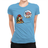 Bubble Attack! - Womens Premium T-Shirts RIPT Apparel Small / Turquoise