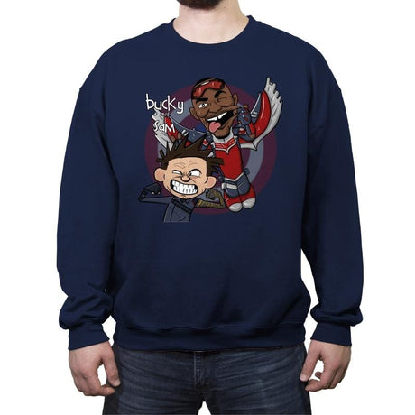 Bucky & Sam - Crew Neck Sweatshirt Crew Neck Sweatshirt RIPT Apparel Small / Navy