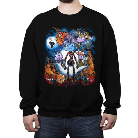 Bugmania - Crew Neck Sweatshirt Crew Neck Sweatshirt RIPT Apparel Small / Black