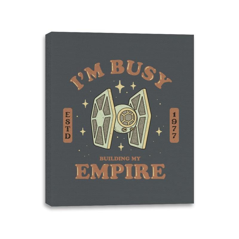 Building my Empire - Canvas Wraps Canvas Wraps RIPT Apparel 11x14 / Charcoal