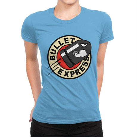 Bullet Express - Womens Premium T-Shirts RIPT Apparel Small / Turquoise