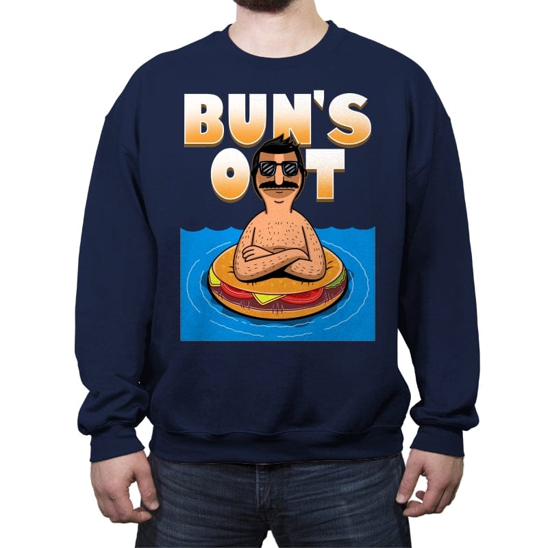 Bun's Out - Crew Neck Sweatshirt Crew Neck Sweatshirt RIPT Apparel Small / Navy