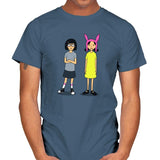 Burger Sisters Exclusive - Mens T-Shirts RIPT Apparel Small / Indigo Blue