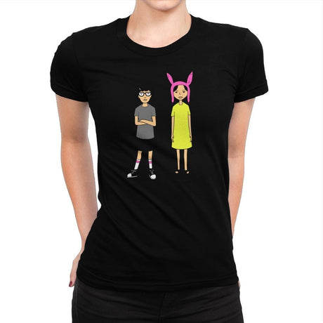 Burger Sisters Exclusive - Womens Premium T-Shirts RIPT Apparel Small / Indigo