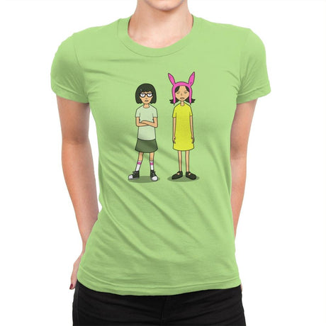 Burger Sisters Exclusive - Womens Premium T-Shirts RIPT Apparel Small / Mint