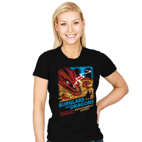 Burglars and Dragons - Womens T-Shirts RIPT Apparel