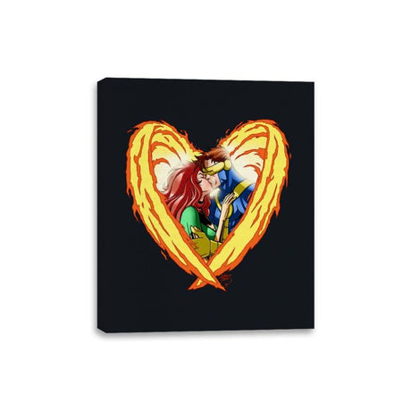 Burnin Love - Canvas Wraps Canvas Wraps RIPT Apparel 8x10 / Black