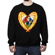 Burnin Love - Crew Neck Sweatshirt Crew Neck Sweatshirt RIPT Apparel Small / Black