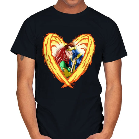 Burnin Love - Mens T-Shirts RIPT Apparel Small / Black