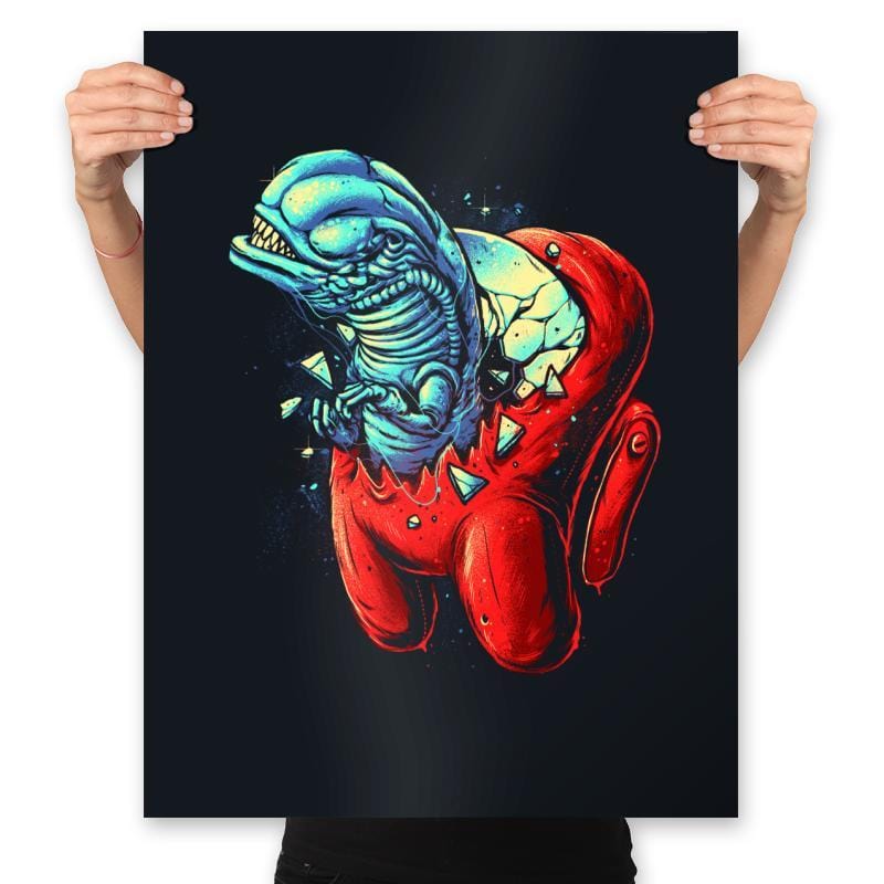 Bursting Impostor - Prints Posters RIPT Apparel 18x24 / Black