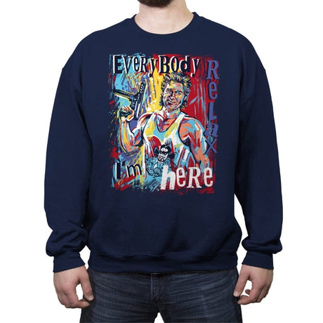 Burton Painting - Crew Neck Sweatshirt Crew Neck Sweatshirt RIPT Apparel Small / Navy