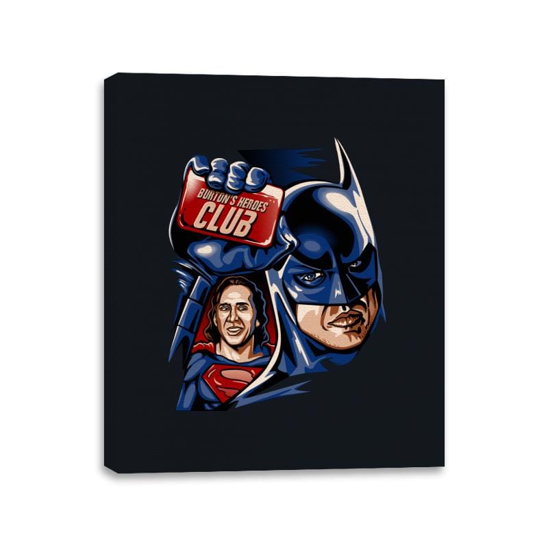 Burton's Heroes Club - Canvas Wraps Canvas Wraps RIPT Apparel 11x14 / Black