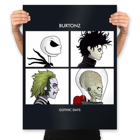 Burtonz - Prints Posters RIPT Apparel 18x24 / Black