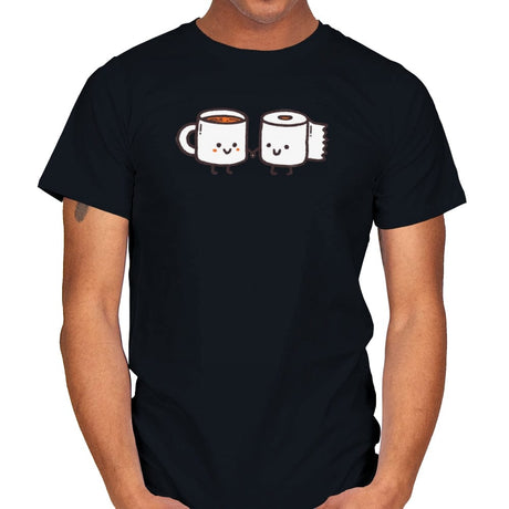 But First Coffee - Mens T-Shirts RIPT Apparel Small / Black