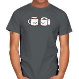 But First Coffee - Mens T-Shirts RIPT Apparel Small / Charcoal