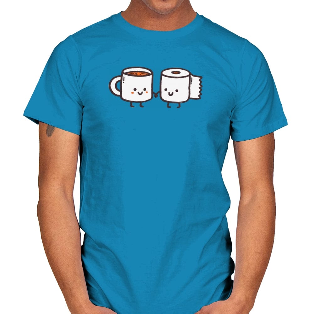 But First Coffee - Mens T-Shirts RIPT Apparel Small / Sapphire