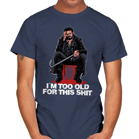 Butcher is Too Old - Mens T-Shirts RIPT Apparel Small / Navy