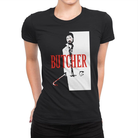 Butcherface - Womens Premium T-Shirts RIPT Apparel Small / Black