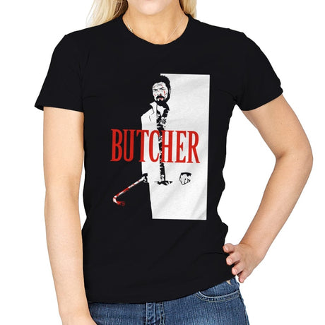 Butcherface - Womens T-Shirts RIPT Apparel Small / Black