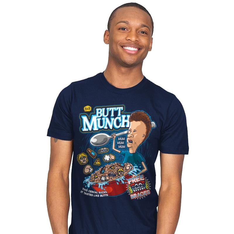 Butt Munch - Mens T-Shirts RIPT Apparel Small / Navy