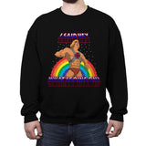 By the power of HEY - Crew Neck Sweatshirt Crew Neck Sweatshirt RIPT Apparel Small / Black