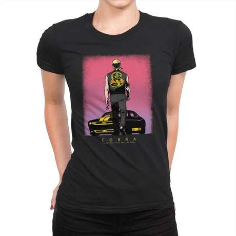 C  O  B  R  A - Womens Premium T-Shirts RIPT Apparel Small / Black