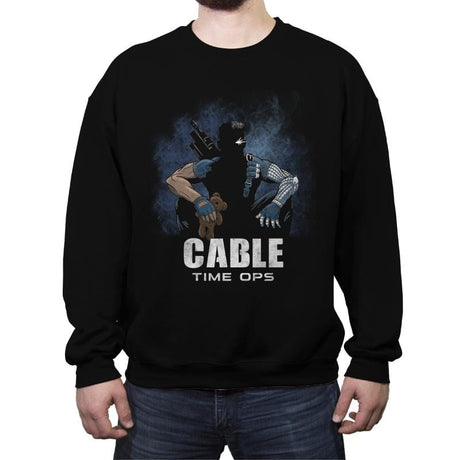 Cable Time Ops - Crew Neck Sweatshirt Crew Neck Sweatshirt RIPT Apparel