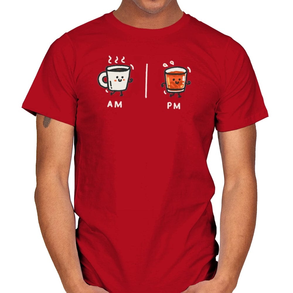 Cafe Con Ron - Mens T-Shirts RIPT Apparel Small / Red