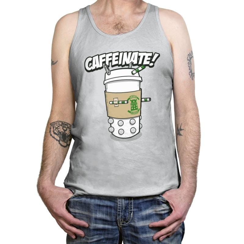 Caffeinate Me - Tanktop Tanktop RIPT Apparel X-Small / Silver