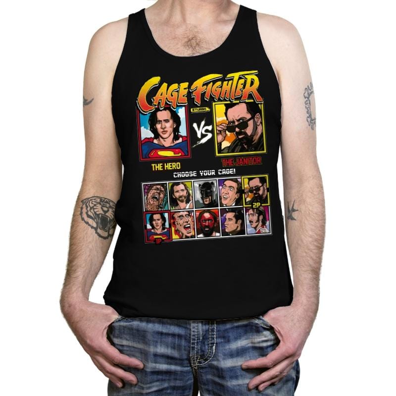 Cage Fighter 2 Turbo - Tanktop Tanktop RIPT Apparel X-Small / Black