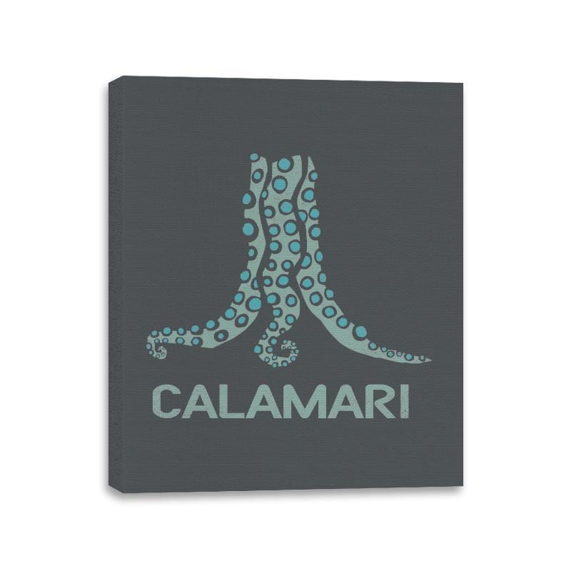 Calamari - Canvas Wraps Canvas Wraps RIPT Apparel 11x14 / Charcoal