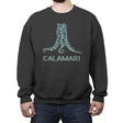 Calamari - Crew Neck Sweatshirt Crew Neck Sweatshirt RIPT Apparel Small / Charcoal