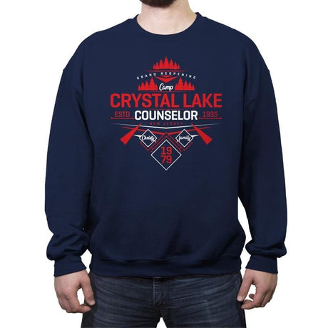 Camp Counselor - Crew Neck Sweatshirt Crew Neck Sweatshirt RIPT Apparel Small / Navy