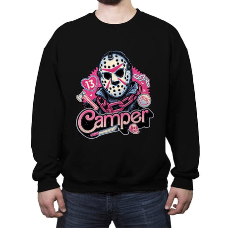 Camper Love - Crew Neck Sweatshirt Crew Neck Sweatshirt RIPT Apparel Small / Black