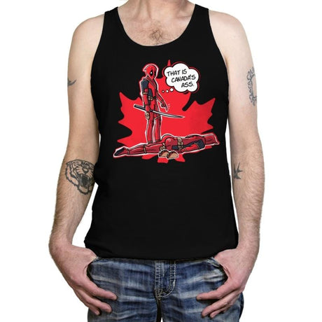 Canada's Ass - Tanktop Tanktop RIPT Apparel X-Small / Black