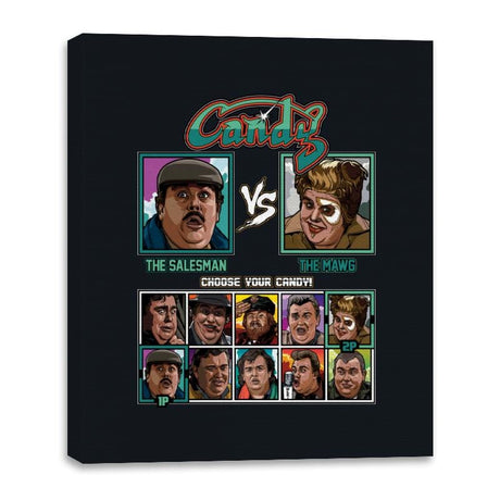 Candy Fighter - Canvas Wraps Canvas Wraps RIPT Apparel 16x20 / Black