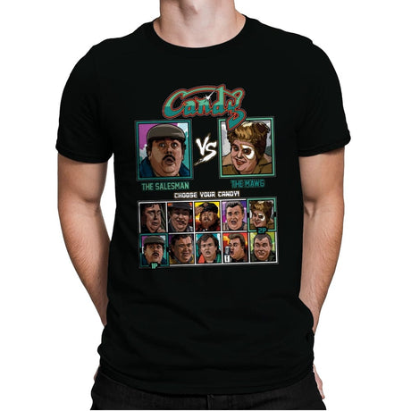 Candy Fighter - Mens Premium T-Shirts RIPT Apparel Small / Black